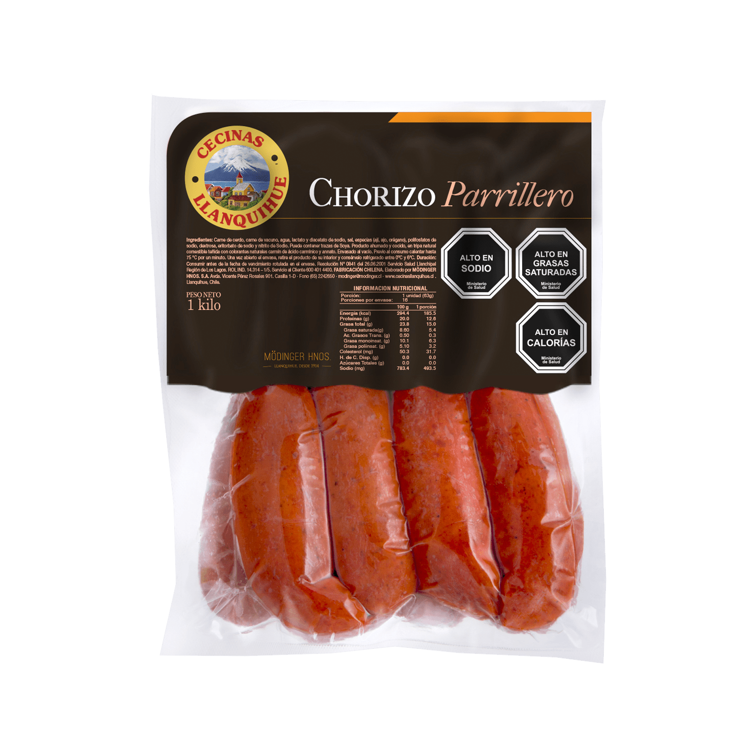 CHORIZO PARRILLERO LLANQ. X 1 KG                  