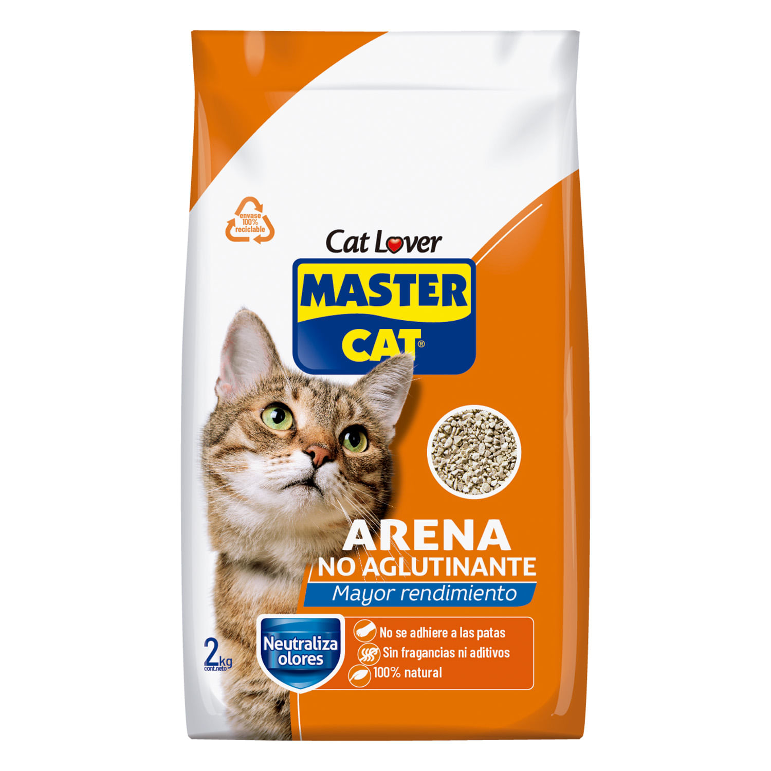 ARENA SANITARIA DRY NO AGLUTIN M. CATS 2 KILOS    