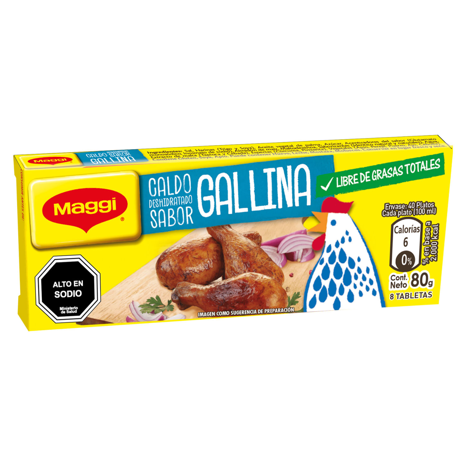 CALDO MAGGI GALLINA 8 UNI                         