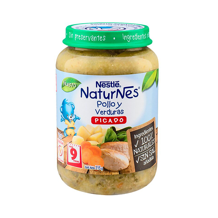 PICADO POLLO VERDURAS NATURNES 215G               