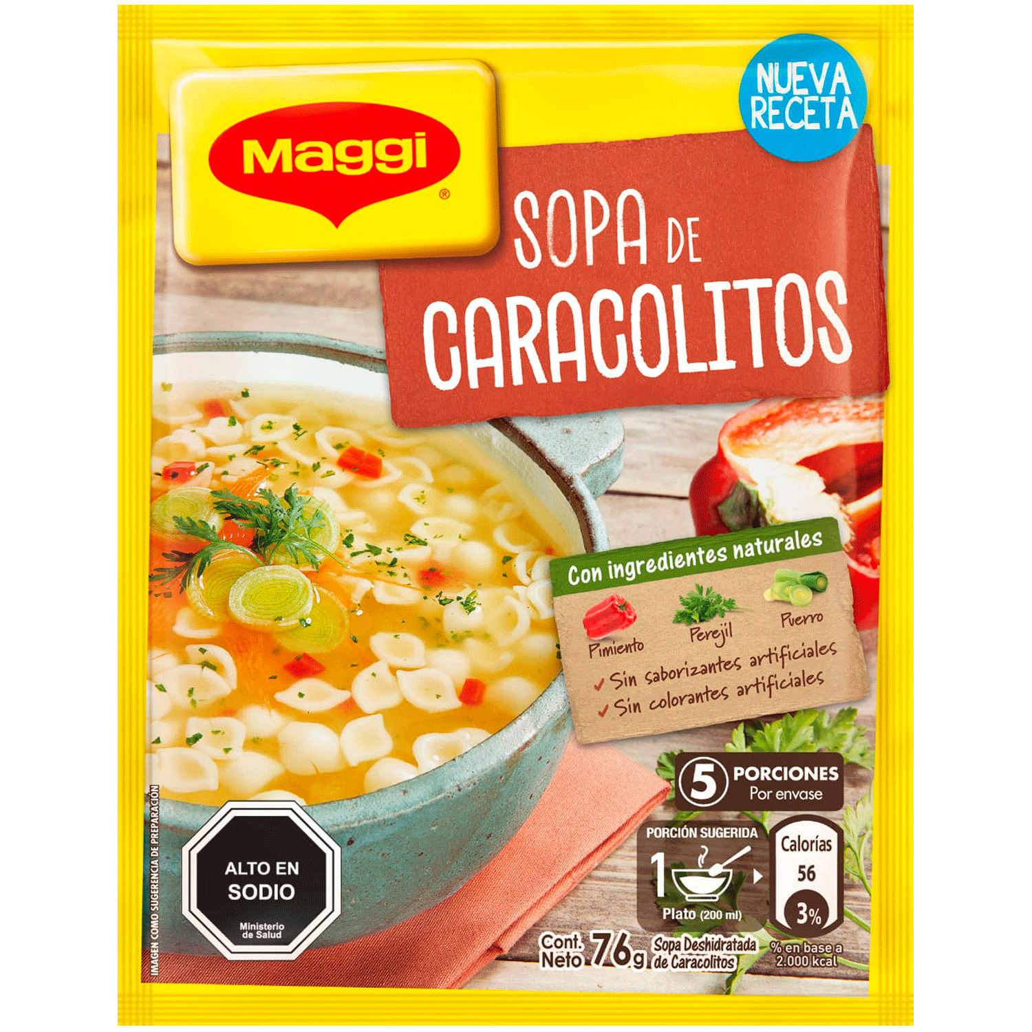 SOPA DE CARACOLITOS MAGGI 76 GRS                  
