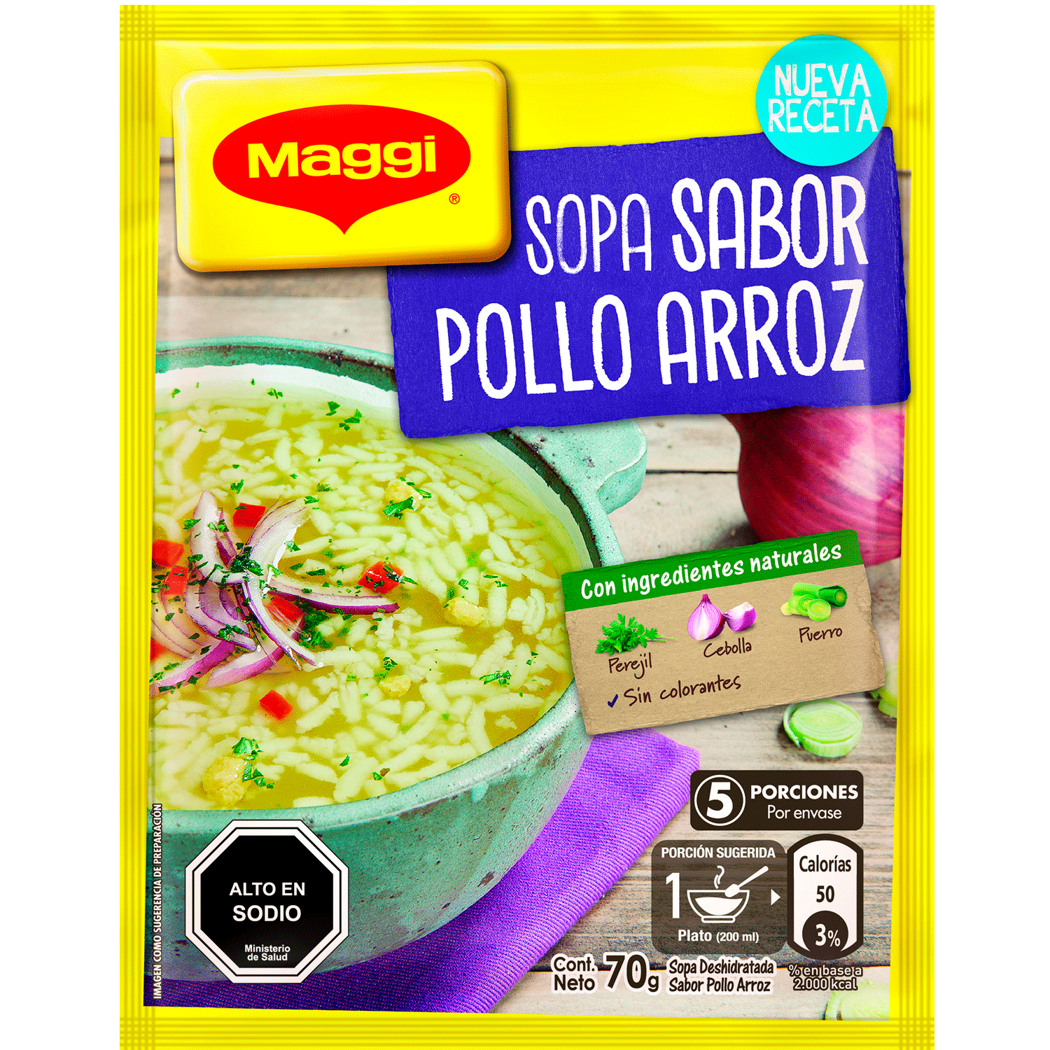 SOPA POLLO ARROZ MAGGI 70GRS                      