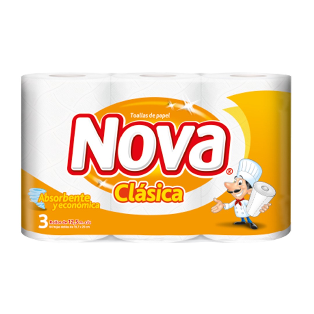 PAPEL ABS NOVA CLASICA X 3 ROLLO                  
